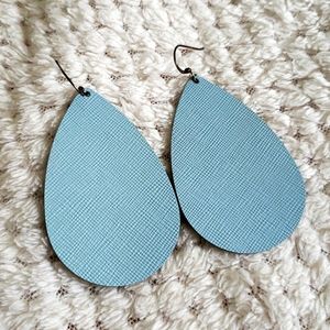Nickel and Suede Earrings